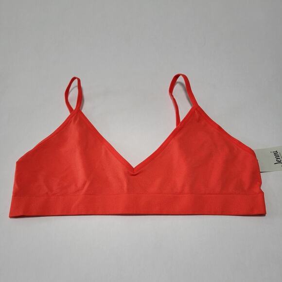 Jenni Intimates Light Support Bralette Papaya Punch Lounge PJ NWT Size Large - Picture 2 of 6